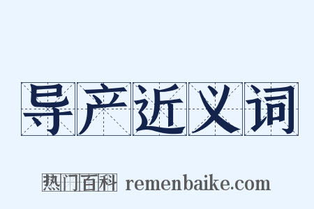 导产近义词是什么意思的图片